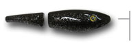 black glitter lure
